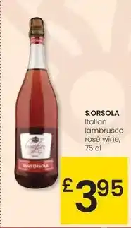 Eroski S.orsola - italian lambrusco rose wine oferta
