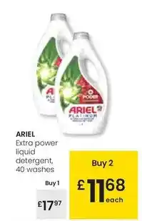 Eroski Ariel - extra power liquid detergent oferta