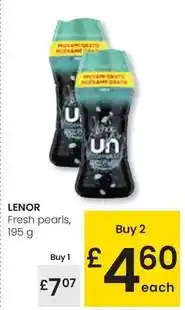 Eroski Lenor - fresh pearls oferta
