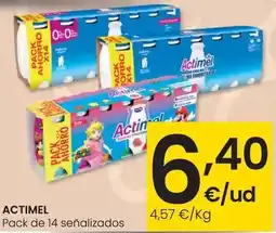 Eroski Danone - actimel pack de 14 senalizados oferta