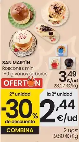 Eroski San martin - roscones mini 150 g varios sabores oferta