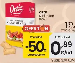 Eroski Ortiz - mini tostas oferta