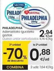 Eroski Philadelphia - queso untar oferta