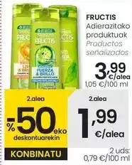 Eroski Fructis - productos senalizados oferta