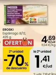 Eroski Eroski - espárrago oferta