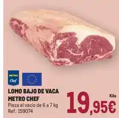Makro Chef select - lomo bajo de vaca oferta