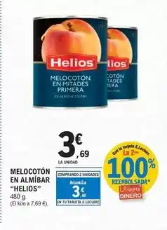 E.Leclerc Helios - melocoton en almibar oferta