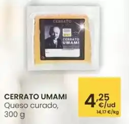 Eroski Cerrato umami - queso curado oferta
