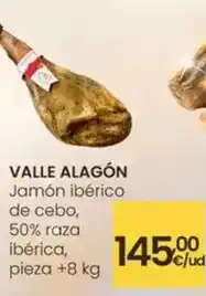 Eroski Valle alagón - jamón ibérico de cebo, 50% raza ibérica oferta