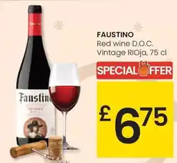 Eroski Bodegas faustino - red wine d.o.c. vintage rioja oferta