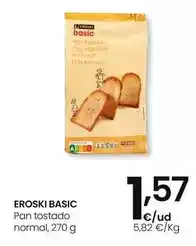 Eroski Eroski basic - pan tostado normal oferta