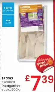 Eroski Eroski - cleaned patagonian squid oferta
