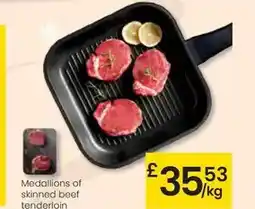 Eroski Medallions of skinned beef tenderloin oferta