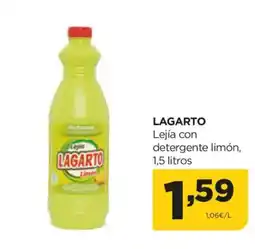 Alimerka LAGARTO Lejía con detergente limón oferta
