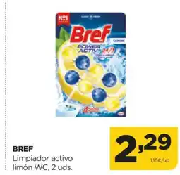 Alimerka BREF Limpiador activo limón WC, 2 uds. oferta