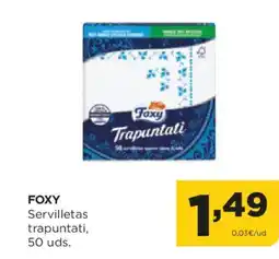Alimerka FOXY Servilletas trapuntati, 50 uds. oferta