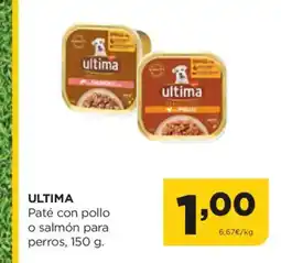 Alimerka ULTIMA Paté con pollo o salmón para perros oferta