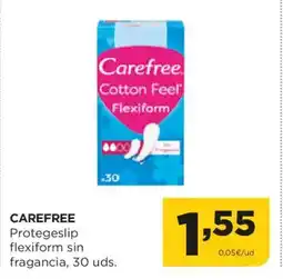 Alimerka CAREFREE Protegeslip flexiform sin fragancia, 30 uds. oferta