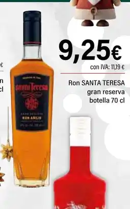 Cash Ifa SANTA TERESA Ron gran reserva oferta