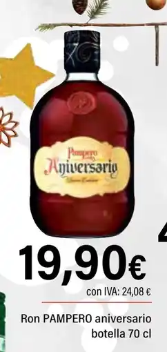 Cash Ifa PAMPERO Ron aniversario oferta