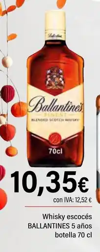 Cash Ifa BALLANTINE'S Whisky escocés 5 años oferta