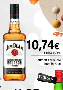 Cash Ifa JIM BEAM Bourbon botella oferta