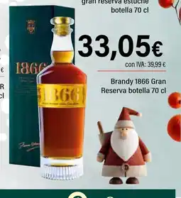 Cash Ifa 1866 Brandy Gran Reserva botella oferta