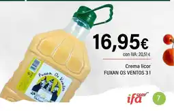 Cash Ifa FUXAN OS VENTOS Crema licor oferta
