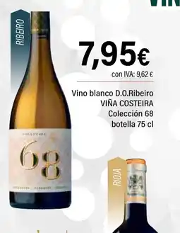 Cash Ifa 68 VIÑA COSTEIRA Vino blanco D.O.Ribeiro Colección oferta
