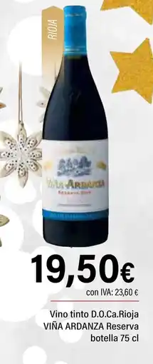 Cash Ifa VIÑA ARDANZA Vino tinto D.O.Ca.Rioja Reserva oferta