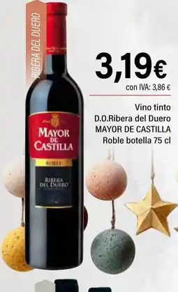 Cash Ifa MAYOR DE CASTILLA Vino tinto D.O.Ribera del Duero Roble botella oferta
