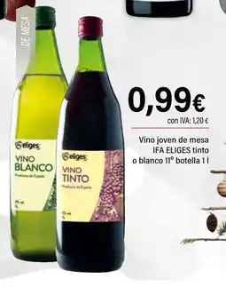 Cash Ifa IFA ELIGES Vino joven de mesa tinto oferta