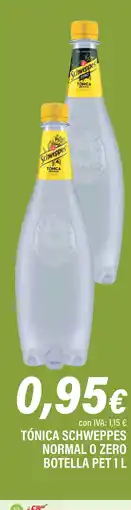 Cash Ifa Tónica schweppes normal o zero botella pet oferta