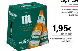 Cash Ifa MAHOU Cerveza clásica oferta