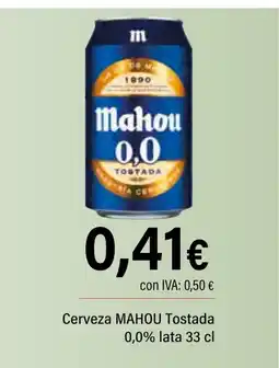 Cash Ifa MAHOU Cerveza Tostada oferta