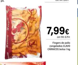 Cash Ifa CLAVO CÁRNICOS Fingers de pollo congelados oferta