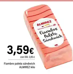 Cash Ifa ALMIREZ Fiambre paleta sándwich oferta
