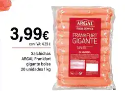 Cash Ifa ARGAL Salchichas Frankfurt gigante bolsa oferta