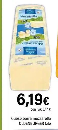Cash Ifa OLDENBURGER Queso barra mozzarella oferta