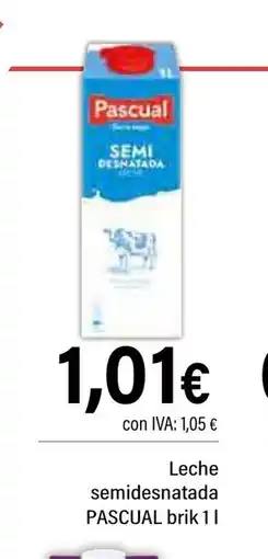 Cash Ifa PASCUAL Leche semidesnatada oferta