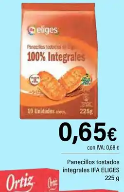 Cash Ifa IFA ELIGES Panecillos tostados integrales oferta