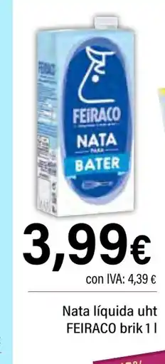 Cash Ifa FEIRACO Nata líquida uht oferta