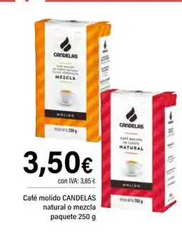 Cash Ifa CANDELAS Café molido natural o mezcla oferta