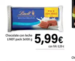 Cash Ifa LINDT Chocolate con leche oferta
