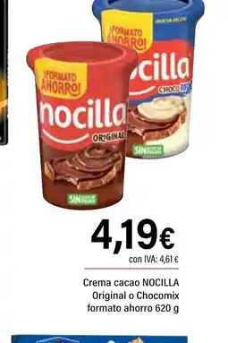 Cash Ifa NOCILLA Crema cacao Original o Chocomix formato ahorro oferta