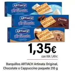 Cash Ifa ARTIACH Barquillos Original Chocolate o Cappuccino paquete oferta