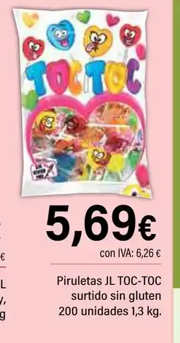 Cash Ifa TOC-TOC Piruletas surtifo sin gluten oferta