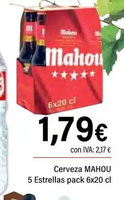 Cash Ifa MAHOU Cerveza 5 Estrellas oferta