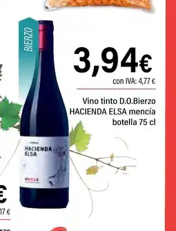 Cash Ifa HACIENDA ELSA Vino tinto D.O.Bierzo mencia botella oferta
