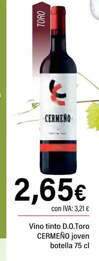 Cash Ifa CERMEÑO Vino tinto D.O.Toro joven botella oferta